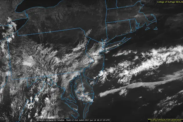 Cute sea breeze front over Long Island as seen from GOES-16